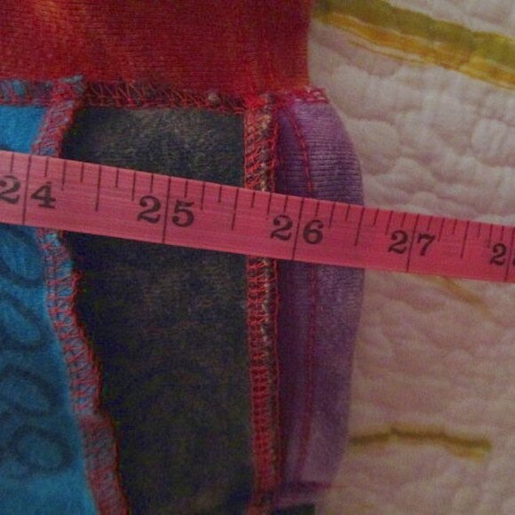 Rising SUNBURST Rainbow Size 2X HOODIE Full Zip SLASHED Jacket HIPPIE Boho ARTSY - Picture 10 of 11